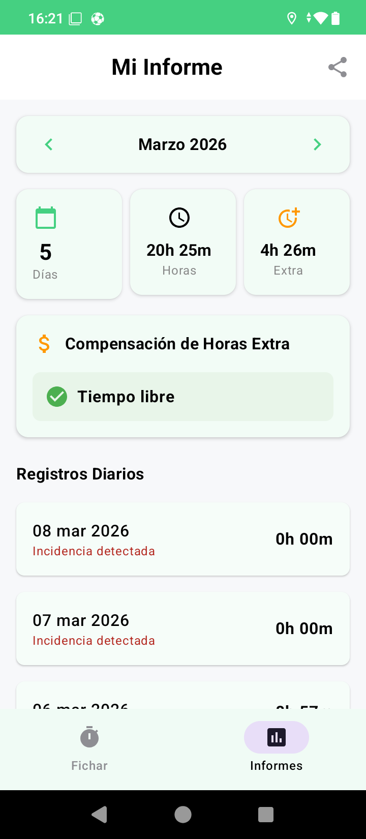 App Report View